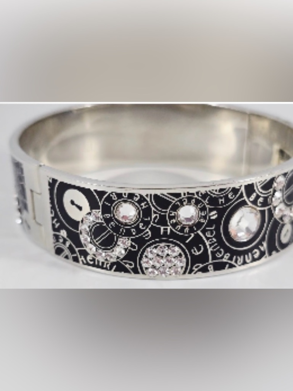 Henri Bendel Clasp Bracelet with Swarovski Crystals - Picture 3 of 12